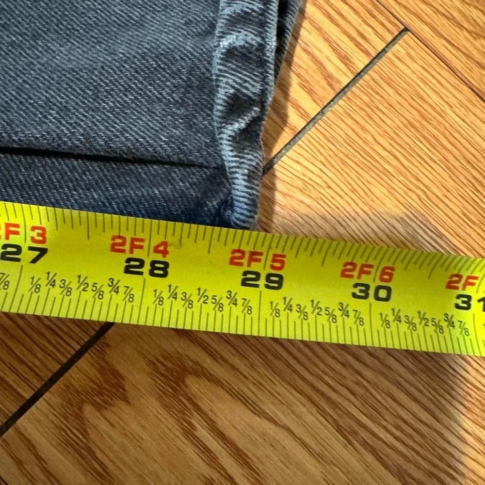 Levi's 505 Men's Jeans Orange Tab Fits 30x29 Black 90s Vintage